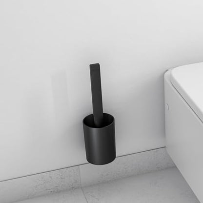 hansgrohe WallStoris Modern Toilet Brush Holder in Matte Black, 27927670 - color: Matte Black