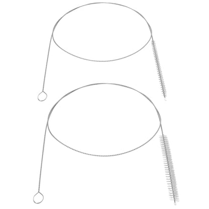 2PCS Tube Cleaner Brush 39 Inches Extra Long Straw Cleaner Brush with Soft Nylon Bristle for Cleaning Straw, Kegerator, Feeding Tube, Line, and Pump - color: 2pcs-white