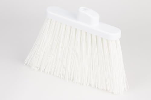 SPARTA 41082EC75 Plastic Color Coded Broom, Flagged Bristles, Long Broom With Angled Head For Large Debris, 56 Inches, Lime, (Pack of 12) - color: Lime