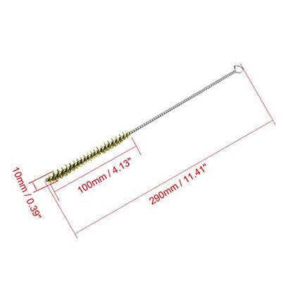 uxcell Copper Wire Tube Cleaning Brush 10mm Diameter 29cm Length 2pcs