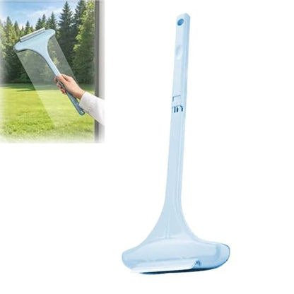 2 in 1 Window Screen Cleaning Brush, Mesh Window Screen Cleaner Tool with Squeegee, Multifunctional Screen Cleaner Tool for Patio Door Porch Screens