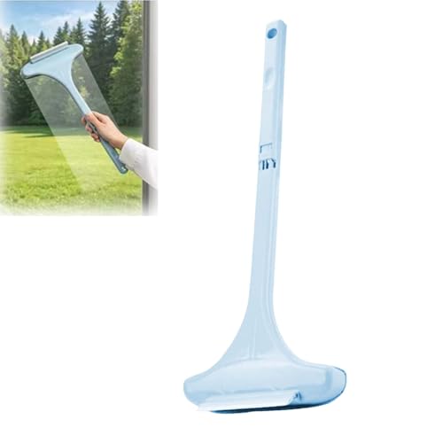 2 in 1 Window Screen Cleaning Brush, Mesh Window Screen Cleaner Tool with Squeegee, Multifunctional Screen Cleaner Tool for Patio Door Porch Screens