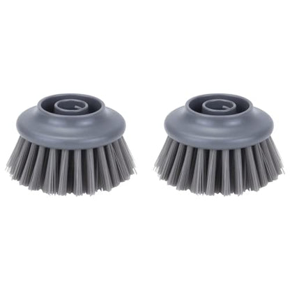 DAPOWER Replaceable Brush Head - 2 Pack (Grey - Nylon Bristles) - color: Grey - Nylon Bristles