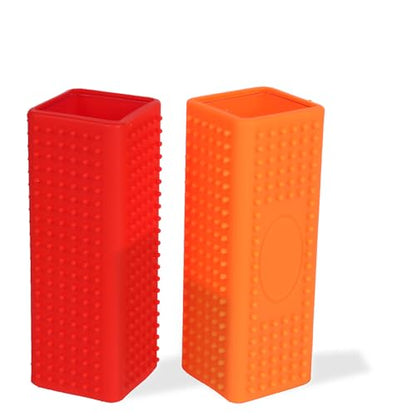 2pcs Pet Dog Cat Hair Remover, Pet Hair Removal Tool, Car Carpet Cleaner, Dog Remover for car，Interior, Furniture, Sofa - color: orangered