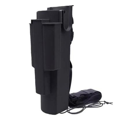 Window Cleaning Holster with Belt - Detachable Side Bucket Squeegee Holder Tool Belt - color: Black