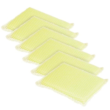 LOLA Nylon Net Sponge Cleaning Pad, 6 Pack, Non Scratch Scrubbers, Safe on Non-Stick Surfaces & Coated Cookware & Dishes - Gentle Effective Cleaning - size: 6 Pack, style: Nylon Net Sponges