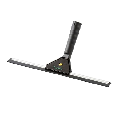 Restaurantware-Clean Tek Professional 13.78 Inch Window Squeegee, 1 Window Cleaning Squeegee with Rubber Blade - All-Purpose, for Mirror Or Glass Door, Black Plastic Wiper with Aluminum Frame - size: 13 3/4", style: Plastic, Standard