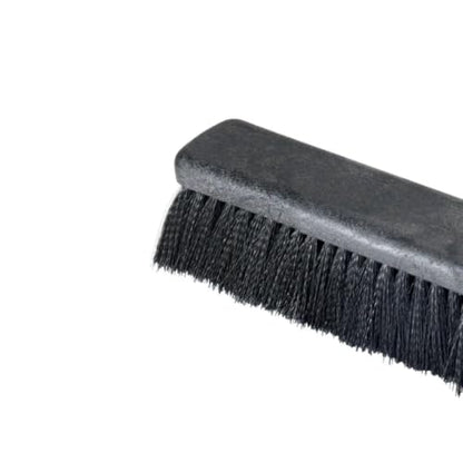 Soro Essentials- 18" Medium-Duty Push Broom Head Fine Black Bristles - Household Cleaning Brushes Stiff Bristle Floor Scrubber for Outdoor Deck Driveway Garage Yard Patio Warehouse Concrete Floor