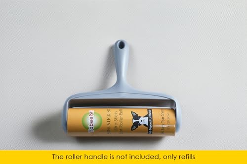8 inch Large Surface Roller Refill for Scotch-Brite 50% Stickier Lint Roller, Works Great On Pet Hair (60 Sheets per Roll, 3 Pack Refills) - size: 3 pack refills