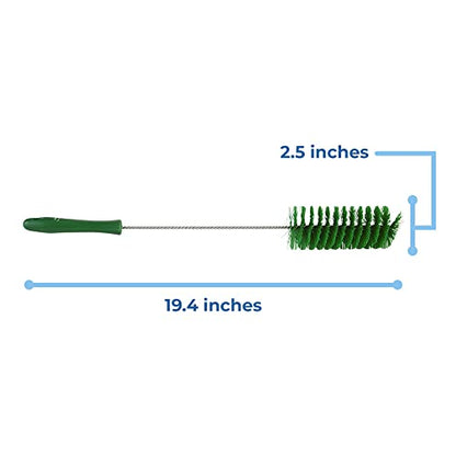 Vikan 53702 Tube Brush,2.4",PP/PBT,Green - color: Green