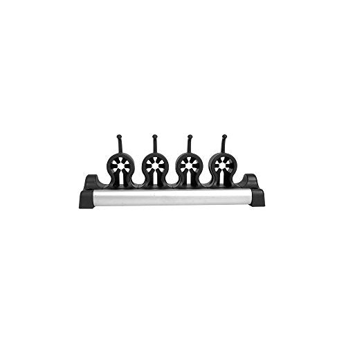 Casabella Grook 13.5" Wall-Mount Broom and Mop Holder, Medium - size: Medium