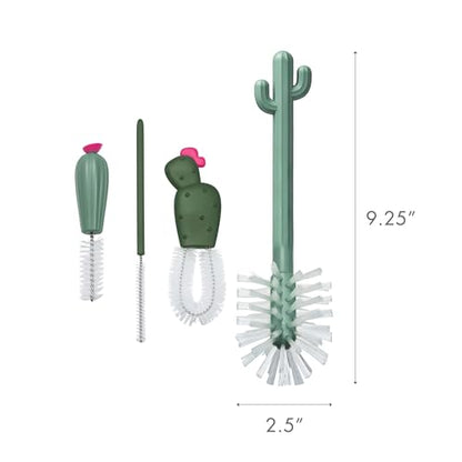 Boon Cacti Replacement Set - Bottle, Straw Brushes, Nipple, Detail - Non Toxic, Durable Nylon, Multicolor, 4 Count - size: 4 Piece Set, style: Terracotta Replacement Brush