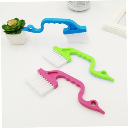 FOMIYES 15pcs Swan Hand-held Cleaning Brush Groove Window Door Kitchen Louver Gap Brush Random Color