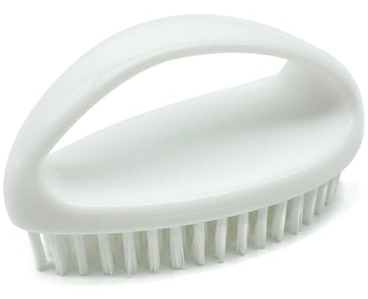 GKETN Scrub Brush for Cleaning Scrubbing Heavy Duty Stiff Nylon Bristles Cleaning Brush Multi-Purpose, White & Small Size - color: White