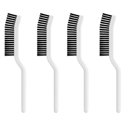 Amosfun 4pcs Hard Bristle Crevice Cleaning Brush 8.2" Gap Cleaning Tool for Kitchen Bathroom Window Tracks and Narrow Spaces - color: Multix2pcs, size: 21.00X5.20X1.50CMx2pcs