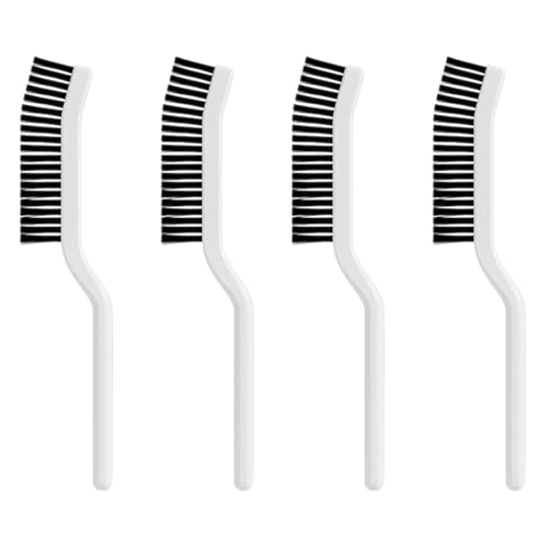 Amosfun 4pcs Hard Bristle Crevice Cleaning Brush 8.2" Gap Cleaning Tool for Kitchen Bathroom Window Tracks and Narrow Spaces - color: Multix2pcs, size: 21.00X5.20X1.50CMx2pcs