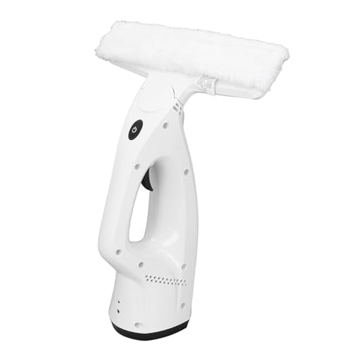 Battery Window Vacuum Cleaner, Electric with Spray Bottle and Microfiber Wiper, 2000 mAh, for Glass, Tiles, Mirrors