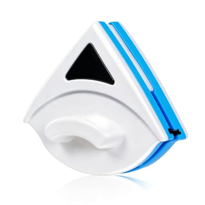 Magnetic Window Cleaner, P3‑8mm Double Sided Triangle Shape Glass Wiper Washing Brush Tool Glass Cleaner Window Cleaning Squeegee Kit for Outdoor (1)