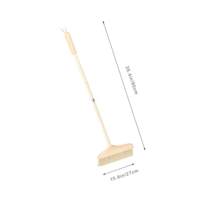 Long Handle Dust Broom with Soft Bristles Portable Indoor Cleaning Tool for Efficient Floor Dust Removal Detachable Design for Easy Storage for Home and Office Use