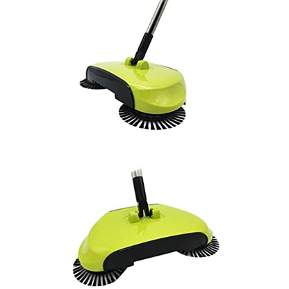 Hand Push Sweeper, Manual Sweeper, Carpet Sweeper, Multifunction Manual Hand-Push Sweeping Machine, 360 Degree Rotating Floor Mop for Office Home Living Room