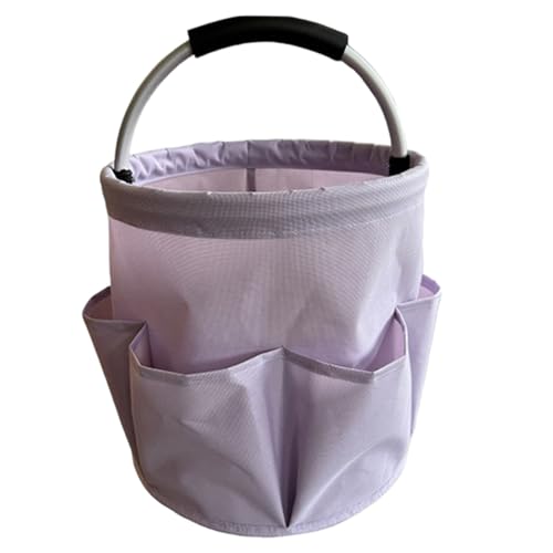 Professional Cleaning Caddy Organizer - 11" Wearable Cleaning Supply Bag with Adjustable Shoulder Strap & Handle - Housekeeper Essentials Organizer for Detailing Tools & Supplies (Purple) - color: Purple