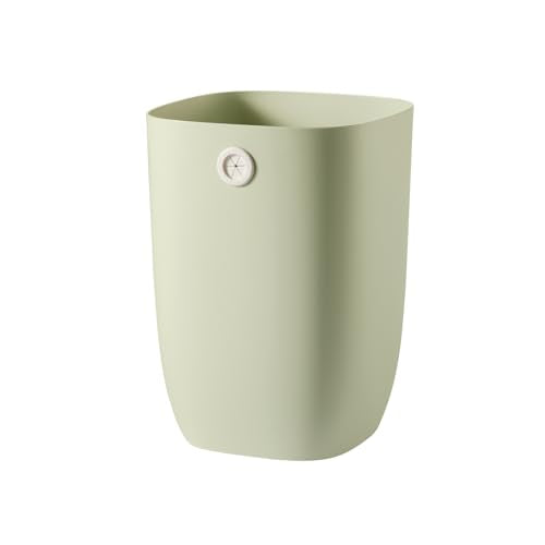 Bathroom Trash Can, Plastic Rectangular Garbage Can with Trash Liner Holder for Bedroom, Living Room, Small Indoor Waste Basket, 7L, Green - color: ( New Model ) Green