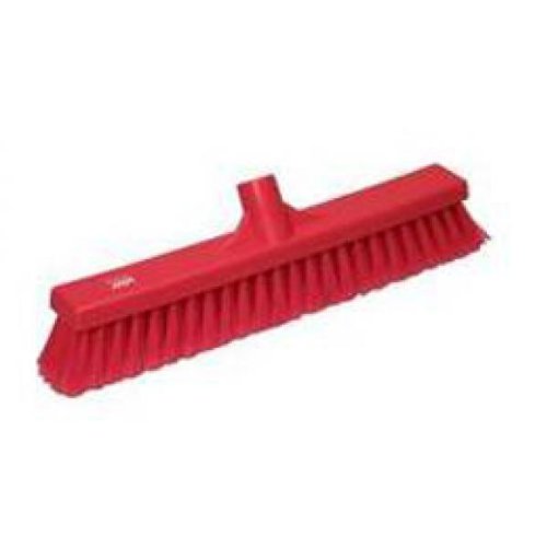 Vikan 31784 Broom,Push,Soft-Split,16.5",PP/SS,Red - color: Red, size: 3178