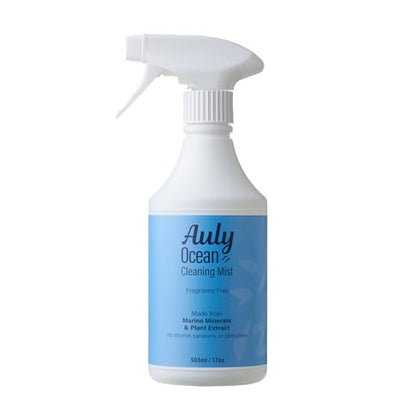 Auly Ocean Multi-Surface Cleaner Spray - Marine Mineral Solution for Grease & Grime - No Rinse Needed, Daily Household Cleaner for Kitchens & High Chairs (17 Fl Oz)
