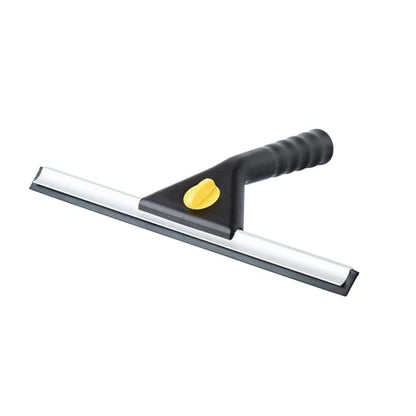 Restaurantware-Clean Tek Professional 11.81 Inch Window Squeegee, 1 Window Cleaning Squeegee with Rubber Blade - All-Purpose, for Mirror Or Glass Door, Black Plastic Wiper with Aluminum Frame - size: 11 3/4", style: Plastic, Standard