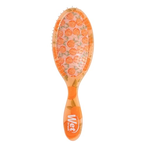 Wet Brush Original Detangler, Peach (Tutti Fruitti), Ultra-Soft IntelliFlex Bristles Glide Through Tangles, Detangling Hair Brush, All Hair Types (Wet & Dry), Women & Men, Limited Edition - color: Tutti Fruitti Peach