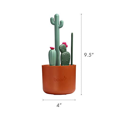 Boon Cacti Bottle Cleaning Brush Set, Terracotta , 4 Piece Set - size: 4 Piece Set, style: Terracotta Set