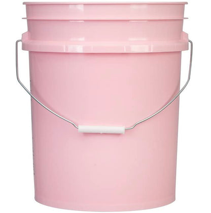House Naturals 5 Gallon Pink Food Grade Plastic Storage Bucket (Pack of 3) Made in USA (Pink Buckets Without Lids) - color: Pink Buckets Without Lids