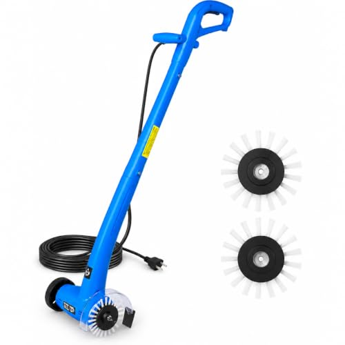 Electric Stand-Up Grout Cleaning Machine – Compact Lightweight Floor Scrubber for Tile, Bathroom & Kitchen Grout Lines | Easy-to-Use Deep Cleaner for Ceramic & Porcelain Tile Floors (Small) - style: Small Bundle