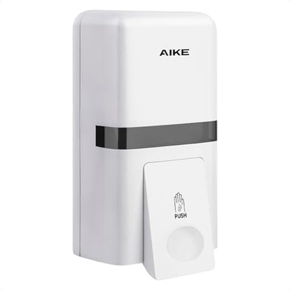 AIKE Wall Mount Liquid Soap Dispenser, 27oz Large Capacity with Extended Pump for Commercial Bathrooms,AK1008(White) - color: White