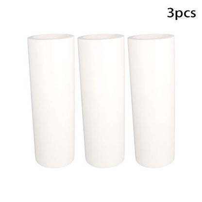 Othmro 3Pcs 18m Length 152.4mm Width 0.05mm Thick Anti Static Lint Roller 6inch PE Plastic Lint Removers Anti-Static Sticky Dust Tube Remove Hair Fur for Pet Lint Roller White - color: 3pcs 59x0.5ft