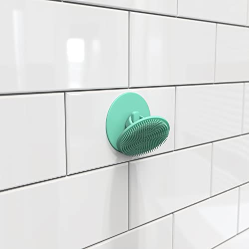 Boie USA Bathroom Hook - for Hanging Shower or Bathroom Tools Like Loofahs and Scrubbers. Shower Hook for Loofah, Wash Cloths, and All Bath Tools. Easy to Remove (Mint) - color: Mint