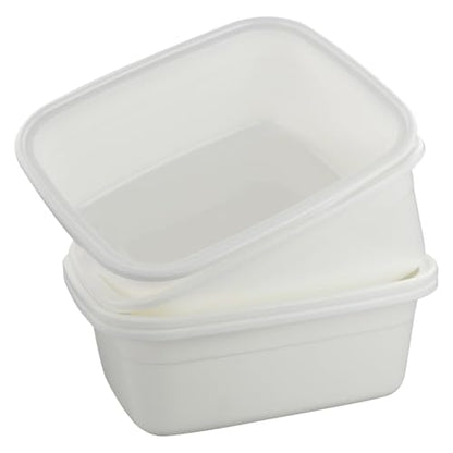 12 Quart Plastic Wash Basin, 4 Pack Dish Pan, White - size: 12 quart