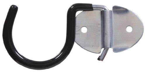 Hillman Broom and Tool Holder, Black Vinyl Coated Steel, 2-Pack 851985 - size: 1 Count (Pack of 1)