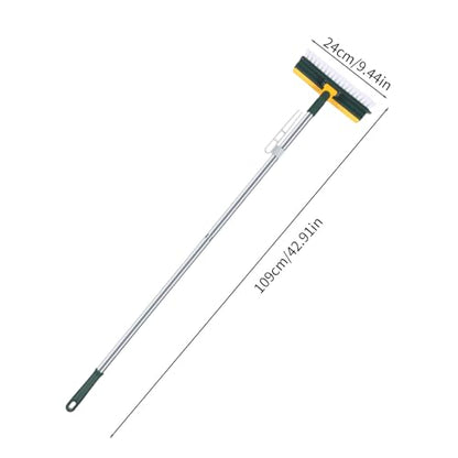 Scalable Cleaning Brush with Long Handle V-Shape Stiff Bristle Bathroom Scrubber Shower Cleaner Brush Tub Tile Scrub Brush for Bathroom Bathtub Toilet Kitchen Household Must Haves Cleaning Supplies