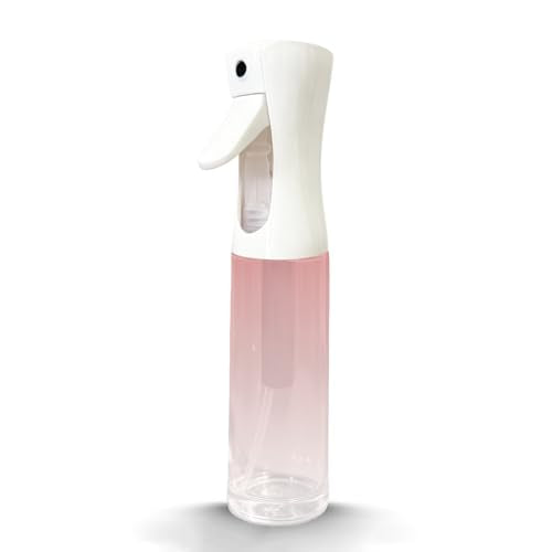 Spray Bottle for Hair (10.15OZ /300ML) Continuous Ultra Fine Mist Sprayer for Hair, Salons, Barber, Plants, Skin Care, Gradient Pink - color: Gradient Pink, size: 10.1 Ounces