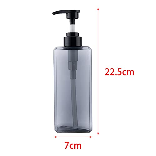 Laundry Dispenser Container Bottle Liquid Laundry Soap Bottle, 650ml Gray - color: 650ml Gray