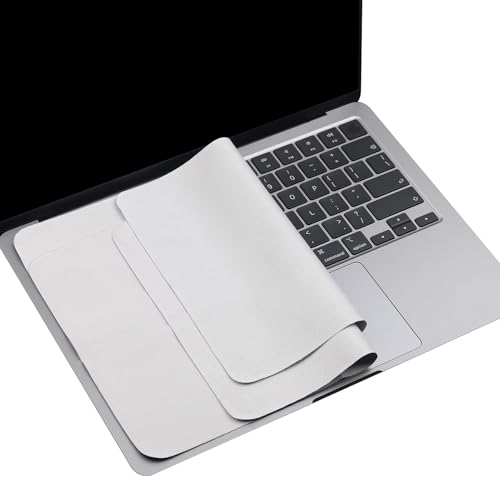 2 Pack Microfiber Liner Cleaning Cloth Screen Keyboard Imprint Protection for MacBook Neo/Pro/AIR 13" 14" (2018-2026), Compatible MacBook Neo 13/MacBook Air 13 M4 M3 M2 M1/MacBook Pro 14 (M5- M1) - color: Grey（2 Pack）, size: 11.4" x 7.7"