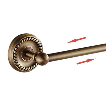 Antique Bronze Towel Rack for Bathroom Adjustable 15.5 to 27.5 Inch Towel Bar Wall Mounted - color: Towel Bar