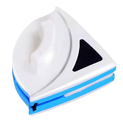 Magnetic Window Cleaner, Magnetic Windshields Cleaner Tool, Blue Triangle Shape Single Sided Magnetics Glass Wiper Washing Brush Tool P3‑8mm