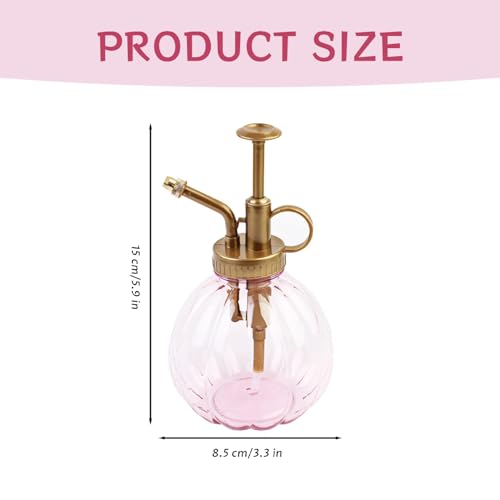 Plant Mister, Pumpkin Shaped Lightweight Spray Bottle 240ml Antique for Indoor Outdoor (Purple)
