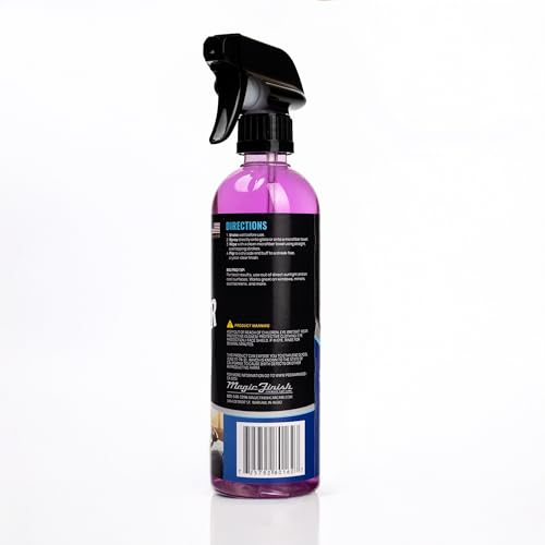 Magic Finish Car Glass Cleaner (16 fl oz) – Ammonia-Free Window Cleaner Spray for Interior & Exterior Auto Glass – Anti-Fog, Streak-Free Car Cleaning Supplies for Tint, Mirrors & Screens - size: 16 Fl Oz (Pack of 1)