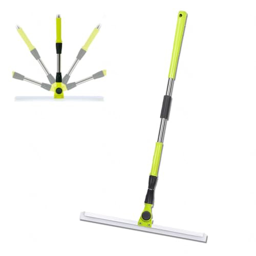 Rubber Broom for Pet Hair Hardwood Floor, with 51 Long Handle Silicon Broom, Squeegee Broom for Floor for Concrete Floor,Bathroom Tile,Small:35×130cm - size: Small:35×130cm