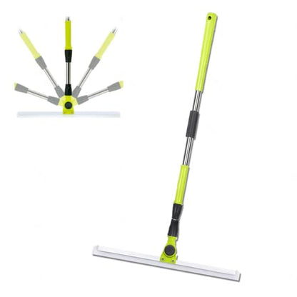 Rubber Broom for Pet Hair Hardwood Floor, with 51 Long Handle Silicon Broom, Squeegee Broom for Floor for Concrete Floor,Bathroom Tile,Small:35×130cm - size: Small:35×130cm