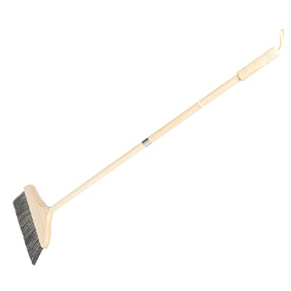 GARVALON Indoor Broom for Hardwood Floors Soft Bristle Floor Sweeper Manual Carpet Brush Dust Broom