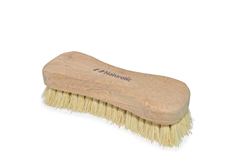 All-Natural Wooden Scrub Brush Set – 12 Pack | Tampico Bristle Scrub Brushes for Cleaning | Soft Floor Scrubber for Tile, Grout, Bathroom, Kitchen & Delicate Surfaces | Commercial Cleaning Supply